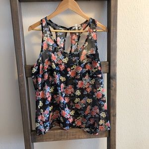 Sheer floral top